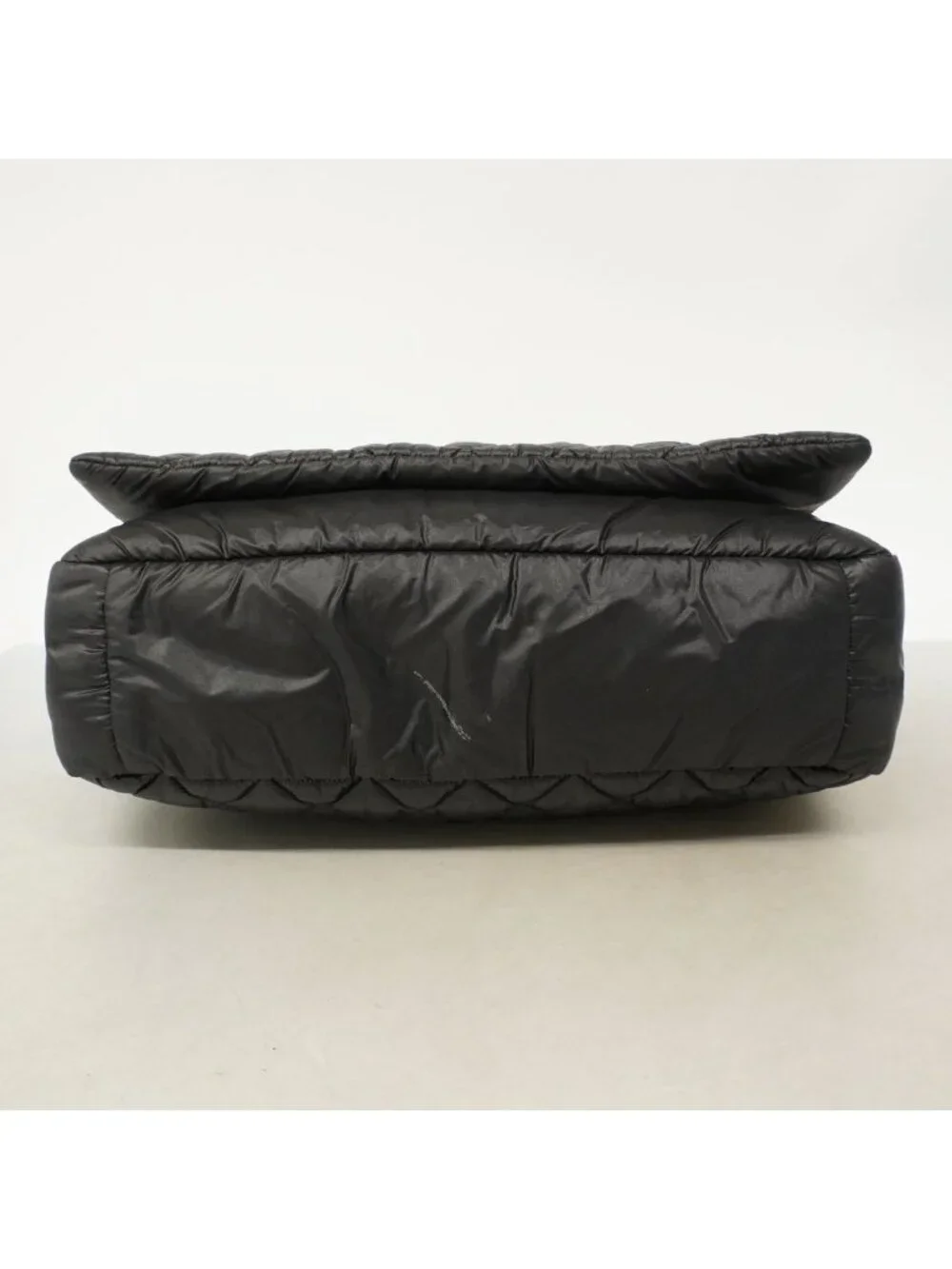 Chanel Shoulder Bag Coco Cocoon Nylon Black Silver